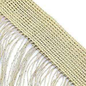 1x2 M Door String Curtain Rare Flat Silver Ribbon Thread Fringe Window Panel Room Divider Cute Strip Tassel for Wedding Coffee House Restaurant Parts, Gold - Decotree.co Online Shop