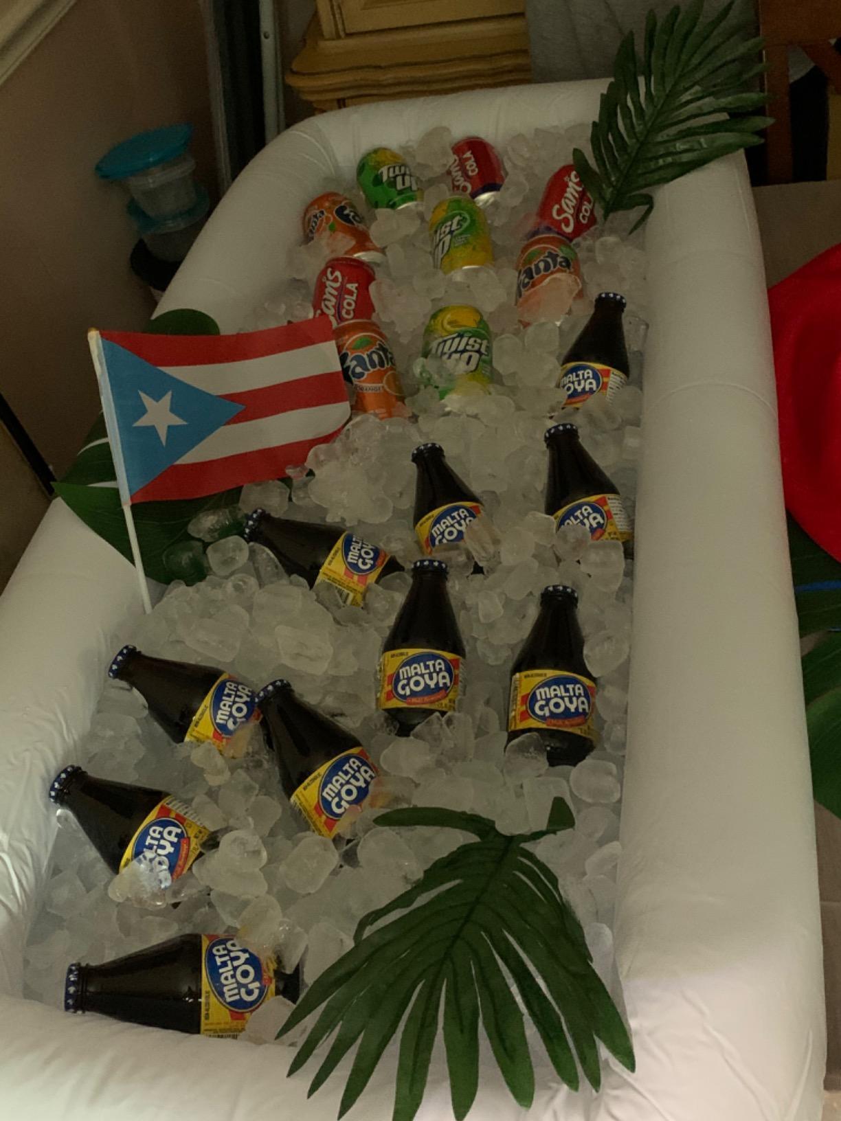 2 PCS Inflatable Serving Bars Ice Buffet Salad Serving Trays Food Drink Holder Cooler Containers Indoor Outdoor BBQ Picnic Pool Party Supplies Luau Cooler w Drain Plug - Decotree.co Online Shop