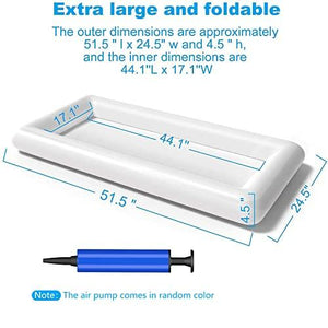 2 PCS Inflatable Serving Bars Ice Buffet Salad Serving Trays Food Drink Holder Cooler Containers Indoor Outdoor BBQ Picnic Pool Party Supplies Luau Cooler w Drain Plug - Decotree.co Online Shop