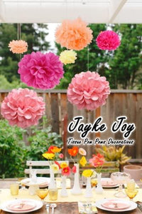 20 Pcs Paper Pom Poms Kit, Tissue Paper Flowers for Birthday, Wedding, Bachelorette, Baby Shower, Girl Nursery Decoration (Pink Mix) - Decotree.co Online Shop