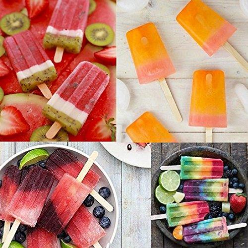 200 Pcs Craft Sticks Ice Cream Sticks Natural Wood Popsicle Craft Sticks 4.5 inch Length Treat Sticks Ice Pop Sticks for DIY Crafts - Decotree.co Online Shop