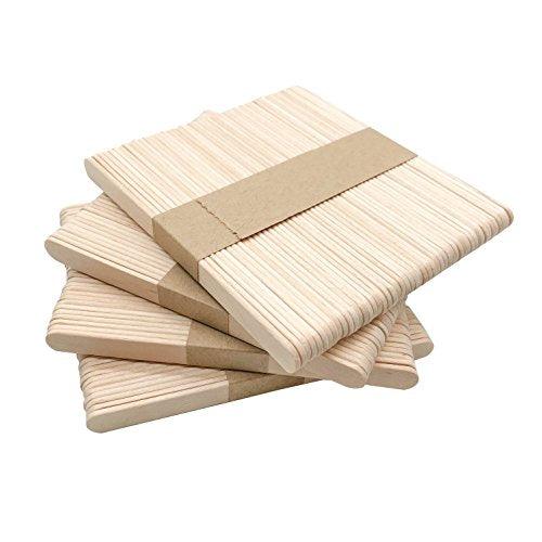 200 Pcs Craft Sticks Ice Cream Sticks Natural Wood Popsicle Craft Sticks 4.5 inch Length Treat Sticks Ice Pop Sticks for DIY Crafts - Decotree.co Online Shop