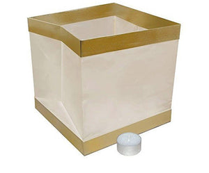 20pcs Gold Floating Square Water Lanterns Wishing Praying Floating River Candle Lights - Decotree.co Online Shop