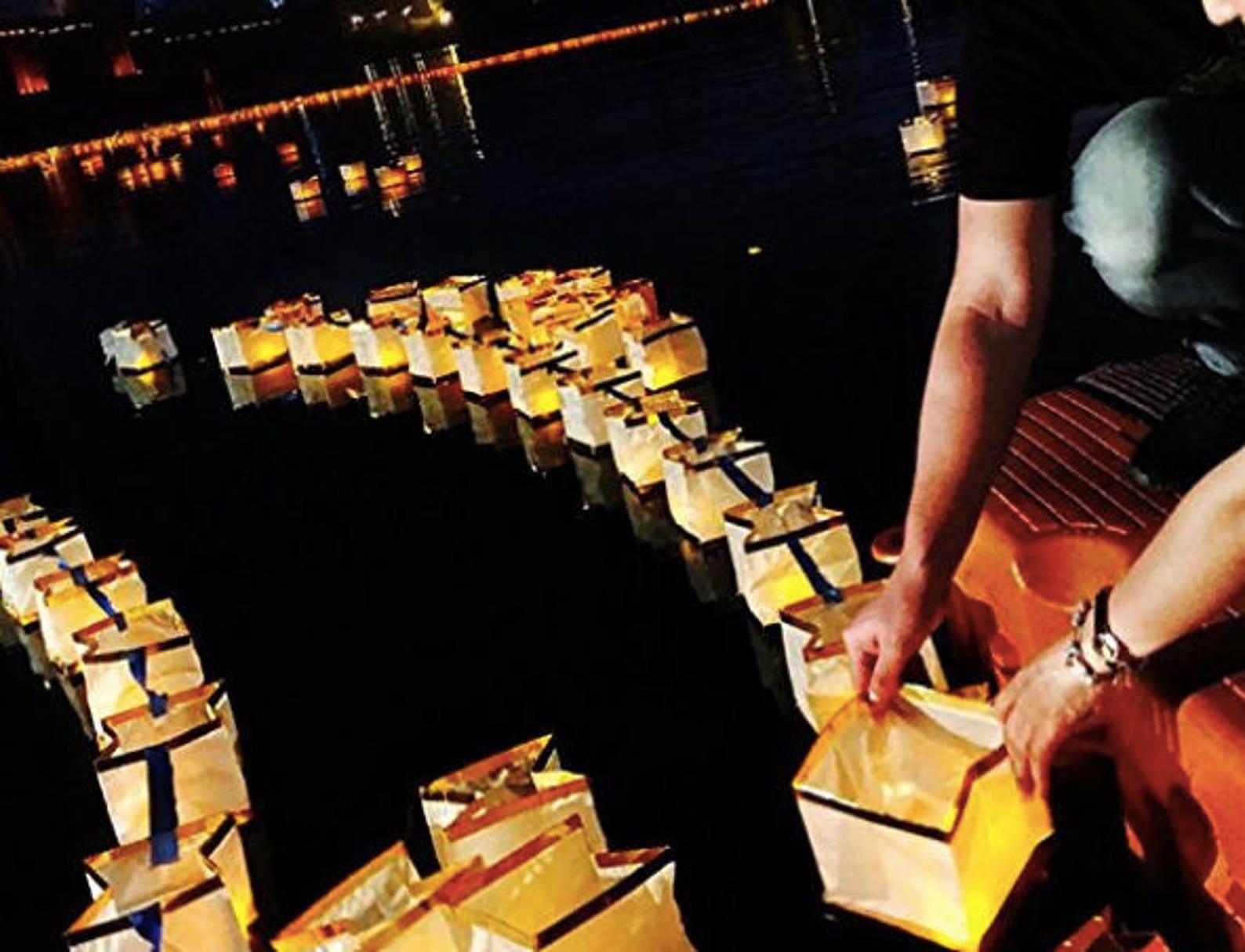 20pcs Gold Floating Square Water Lanterns Wishing Praying Floating River Candle Lights - Decotree.co Online Shop