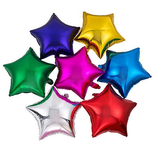 20pcs/lot 18 Inch Star Shape Foil Mylar Balloon Helium Balloon Birthday Party Decoration - Decotree.co Online Shop