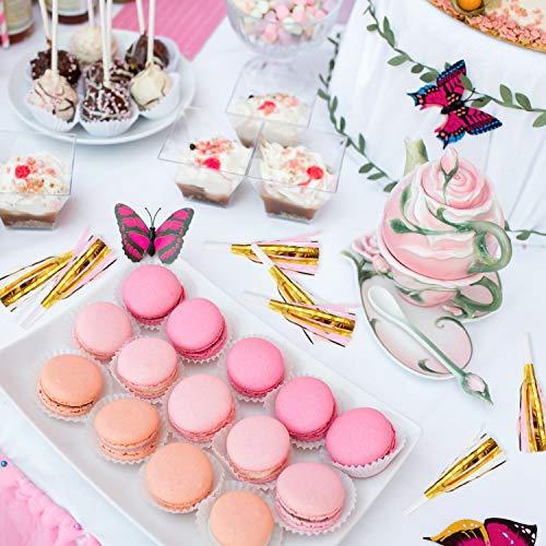 24 Pieces Glitter Metallic Fringed Noise Maker Musical Blowouts Whistle Fringed Party Blower for Kids Birthday Baby Shower New Year Party Favor Supplies - Decotree.co Online Shop