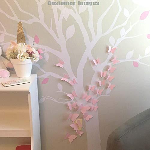 24pcs 3D Butterfly Removable Mural Stickers Wall Stickers Decal for Home and Room Decoration (Pink) - Decotree.co Online Shop