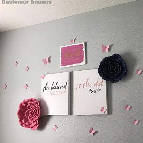 24pcs 3D Butterfly Removable Mural Stickers Wall Stickers Decal for Home and Room Decoration (Pink) - Decotree.co Online Shop