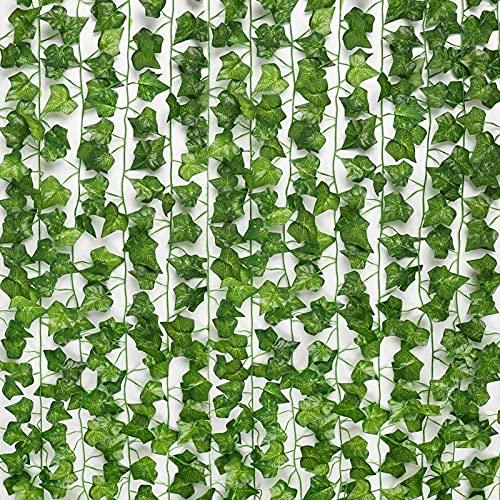 24pcs Fake Vines Fake Ivy Leaves Artificial Ivy, Ivy Garland Greenery Vines for Bedroom Decor - Decotree.co Online Shop