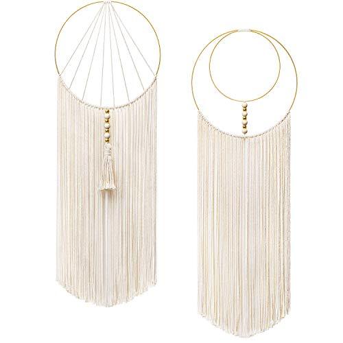 2Pcs Macrame Wall Hanging Woven Wall Decorations for Bedroom Living Room Dorm - Decotree.co Online Shop
