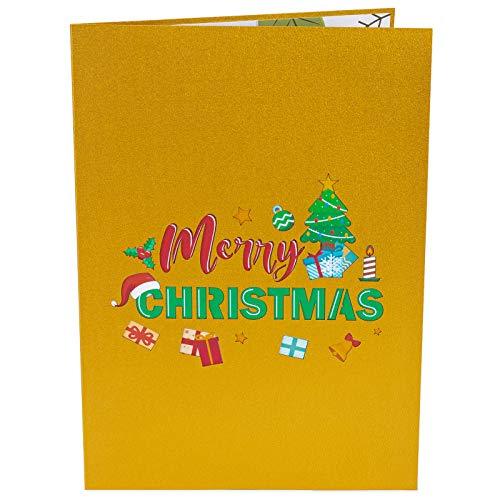 2pcs Merry Christmas Pop Up Card , Value Bundle Boxed Cards - Decotree.co Online Shop