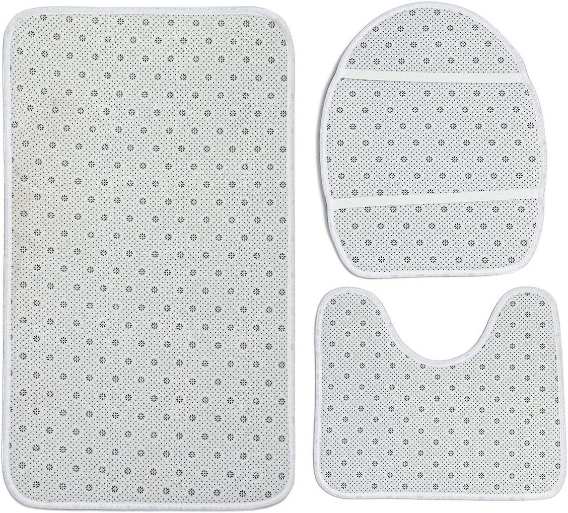 3 Piece Bath Mat Set Beautiful Butterfly on Vintage Background Non Slip and Absorbent Mats - Decotree.co Online Shop