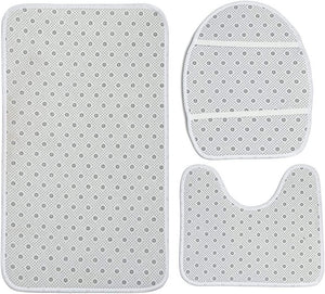3 Piece Bath Mat Set Beautiful Butterfly on Vintage Background Non Slip and Absorbent Mats - Decotree.co Online Shop