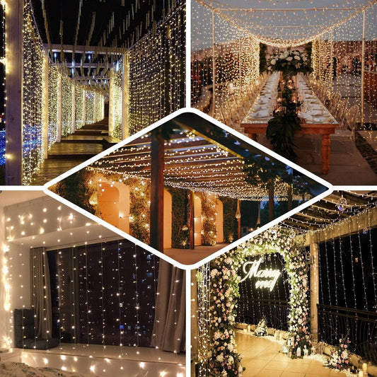 300 LED Curtain Lights 9.8Ftx9.8Ft - Decotree.co Online Shop