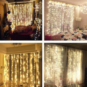300 LED Curtain Lights Decorations, Halloween Fairy Light with Remote Control - Decotree.co Online Shop