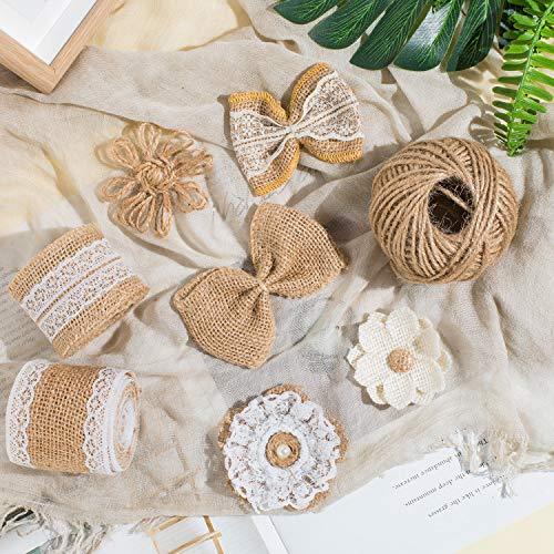 30PCS Burlap Flowers Set for Wedding Party Decor Home Embellishment DIY Crafts - Decotree.co Online Shop