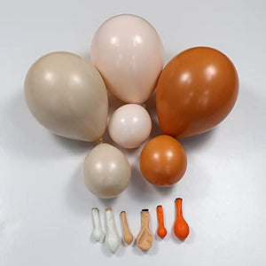 119 Pcs Double Stuffed Orange Cream Peach Apricot Balloons Garland Arch Kit - Decotree.co Online Shop