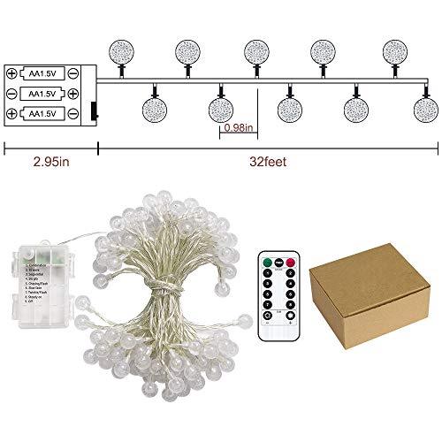 33ft Waterproof 80 LED String Lights with Remote Wedding Decorations - Decotree.co Online Shop