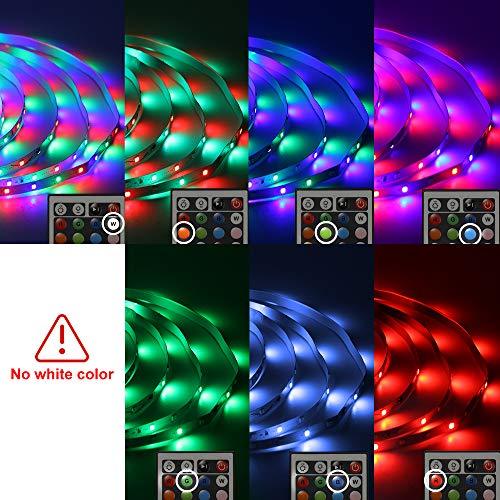 3528 Led Strip Lights Color Changing with 24 Key Remote and Power Supply - Decotree.co Online Shop