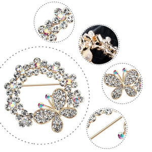 Butterfly Full Fashion Alloy Diamond Brooch - Decotree.co Online Shop