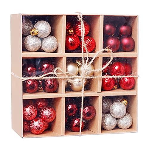 3cm Multicolor Mini Ball Christmas Ornaments Set of 99 Balls - Decotree.co Online Shop