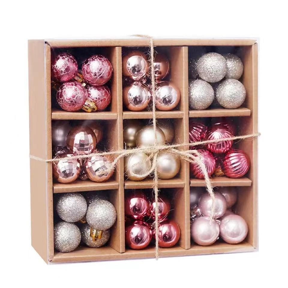 3cm Multicolor Mini Ball Christmas Ornaments Set of 99 Balls - Decotree.co Online Shop