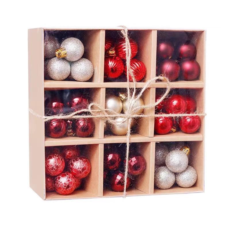 3cm Multicolor Mini Ball Christmas Ornaments Set of 99 Balls - Decotree.co Online Shop
