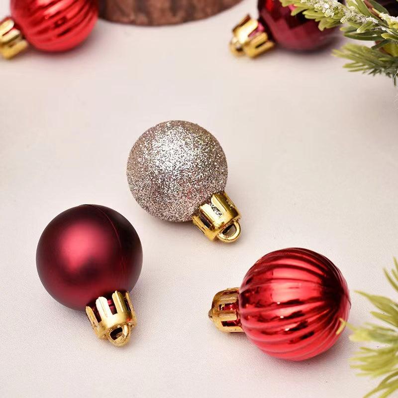 3cm Multicolor Mini Ball Christmas Ornaments Set of 99 Balls - Decotree.co Online Shop