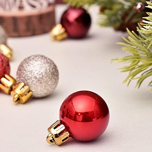 3cm Multicolor Mini Ball Christmas Ornaments Set of 99 Balls - Decotree.co Online Shop