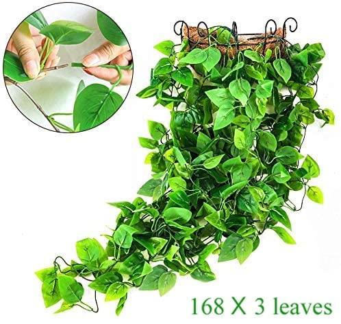 hanging plants online shopping 3pcs Artificial Hanging Plants, 3.6ft Fake Hanging Plant, Fake Ivy Vin – Decotree.co Online Shop
