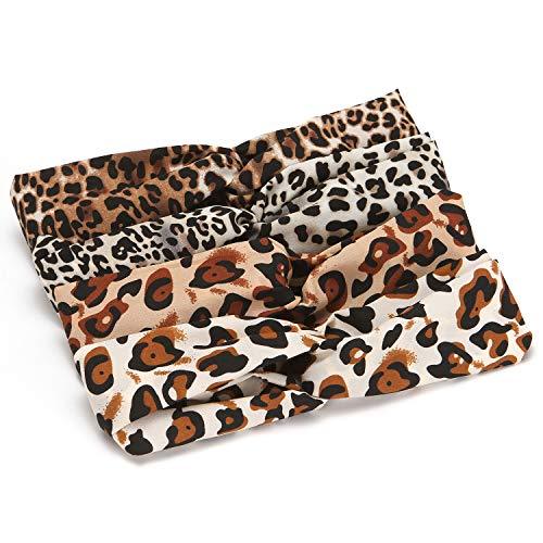 4-Pack of Assorted Elastic Twist Headbands Fashion Polyester Fiber Fabric Head Wrap - Decotree.co Online Shop