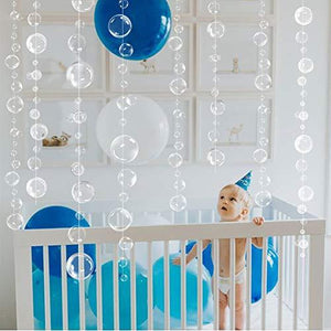 4 String Under the Sea White Bubble Garlands for Little Mermaid Party Decorations - Decotree.co Online Shop