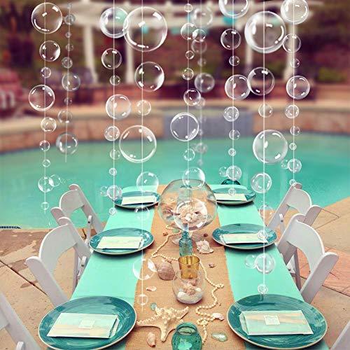 4 String Under the Sea White Bubble Garlands for Little Mermaid Party Decorations - Decotree.co Online Shop