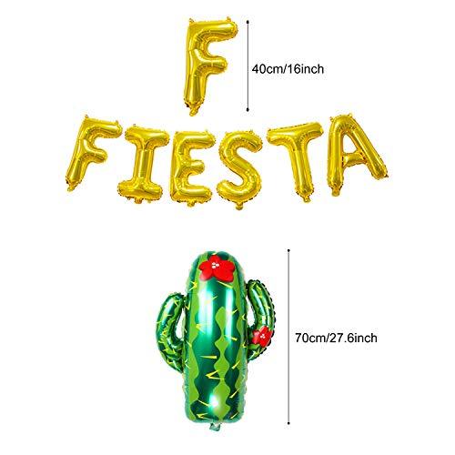 Fiesta Party Decoration, Multicolor Festival Mexicano Picado Banner Foil Fiesta and Cactus Balloons Paper Fan Pompoms - Decotree.co Online Shop