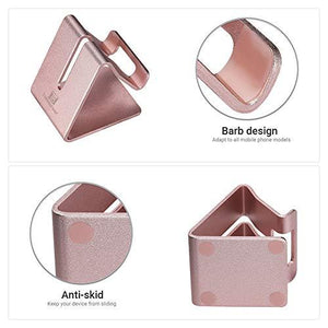 Cell Phone Stand Holder - Aluminum Desktop Solid Portable Universal Desk Stand Compatible with All Mobile Smart Phone Huawei iPhone X 8 7 6 Plus 5 Ipad Mini Tablet Office Decor (Rose Gold) - Decotree.co Online Shop