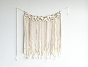 Macrame Wall Hanging Boho Wedding Hanger Cotton Handmade Backdrop Decorations - Decotree.co Online Shop