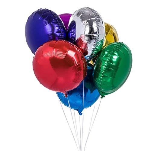 20pcs/lot Round Shape Foil Mylar Helium Balloon 18" Balloon Birthday Party Decoration Foil Balloons - Decotree.co Online Shop