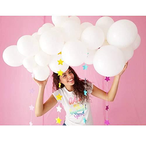 100 Pack 10 Inch Thicken Light White Balloons,Large Macaron White Latex Helium Balloons for Birthday Wedding Reception Bridal Shower Party Decorations Supplies - Decotree.co Online Shop