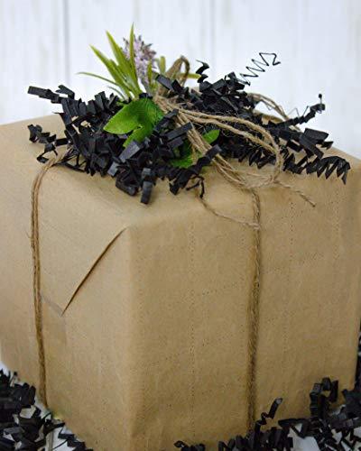 Crinkle Cut Paper Shred Filler for Gift Wrapping & Basket Filling - Black - Decotree.co Online Shop