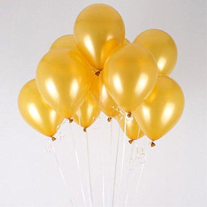 100 Pack Gold Balloons Latex 10" Helium Balloon Gold for Wedding Birthday Party Festival Christmas Decorations - Decotree.co Online Shop