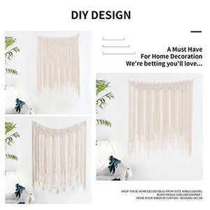 Large Woven Macrame Wall Hangings, Boho Handmade Macrame Wedding Backdrop - Decotree.co Online Shop