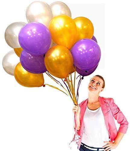 Metallic Chrome Silver Balloons 12 Inch Shiny Glossy Latex Helium party Balloons for Women Men Birthday Baby Shower Wedding Bridal Shower - Decotree.co Online Shop
