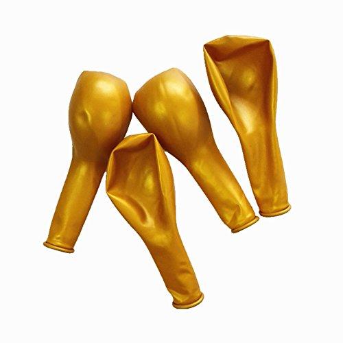 100 Pack Gold Balloons Latex 10" Helium Balloon Gold for Wedding Birthday Party Festival Christmas Decorations - Decotree.co Online Shop