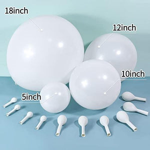120pcs White Balloon Garland Kit Latex Balloons for Birthday Baby shower Wedding - Decotree.co Online Shop