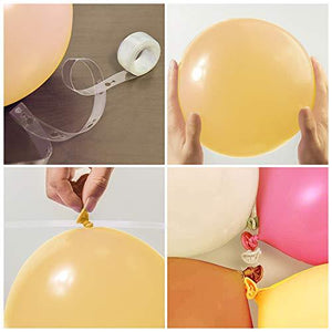 Macaron Orange Balloon Kit 145PCS 18In 12In 5In Skin Color Brown Balloon Arch Garland - Decotree.co Online Shop