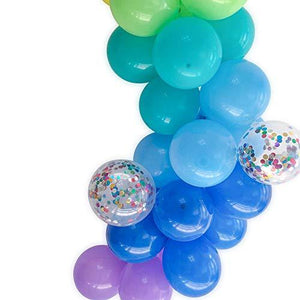 Party Balloons 12 inch Assorted Color Balloons 110 Pack Rainbow Balloons Latex Balloon With Confetti Balloons For Birthday Party Decor - Decotree.co Online Shop