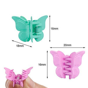 50 Pieces Butterfly Hair Clips Pastel Hair Clips Mini Cute Clips Hair Accessories for Hair 90s Girls Women with Box Package, Matte Colors - Decotree.co Online Shop