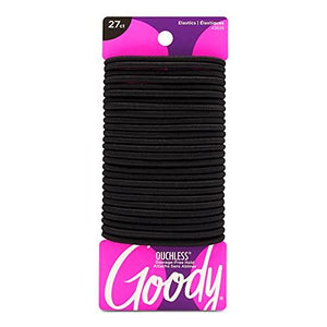 Womens Elastic Hair Tie - 27 Count, Black - 4MM for Medium Hair- Hair Accessories for Women Perfect for Long Lasting Braids, Ponytails - Decotree.co Online Shop