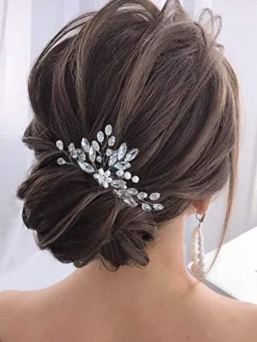 Pearl Bride Wedding Hair Pins Crystal Bridal Head Piece Rhinestones Hair Accessories - Decotree.co Online Shop