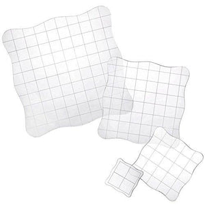 4 Pieces Stamp Blocks with Grid and Grip, Acrylic Clear Stamping Blocks Set - Decotree.co Online Shop